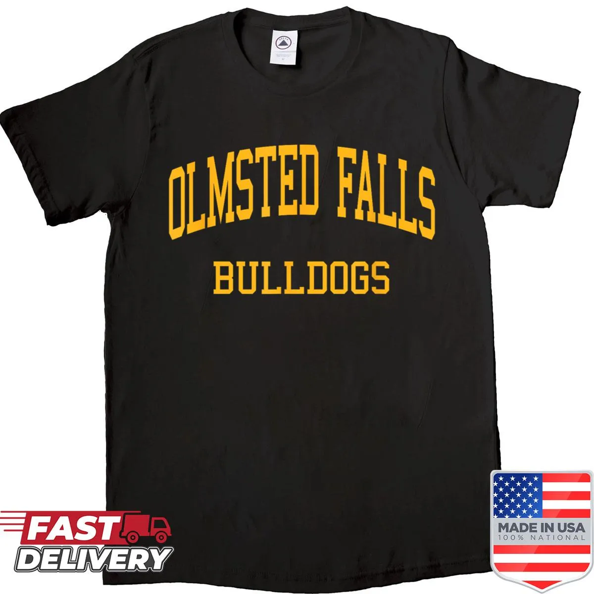 Retro Olmsted Falls High School sports shirt with vintage text
