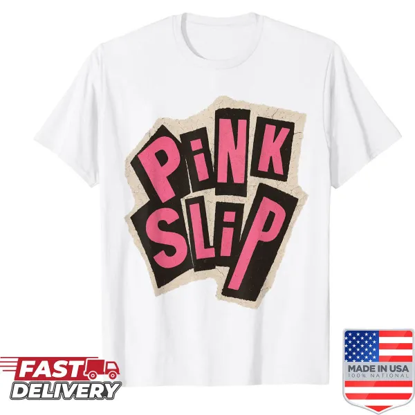 T-shirt with retro cutout lettering design