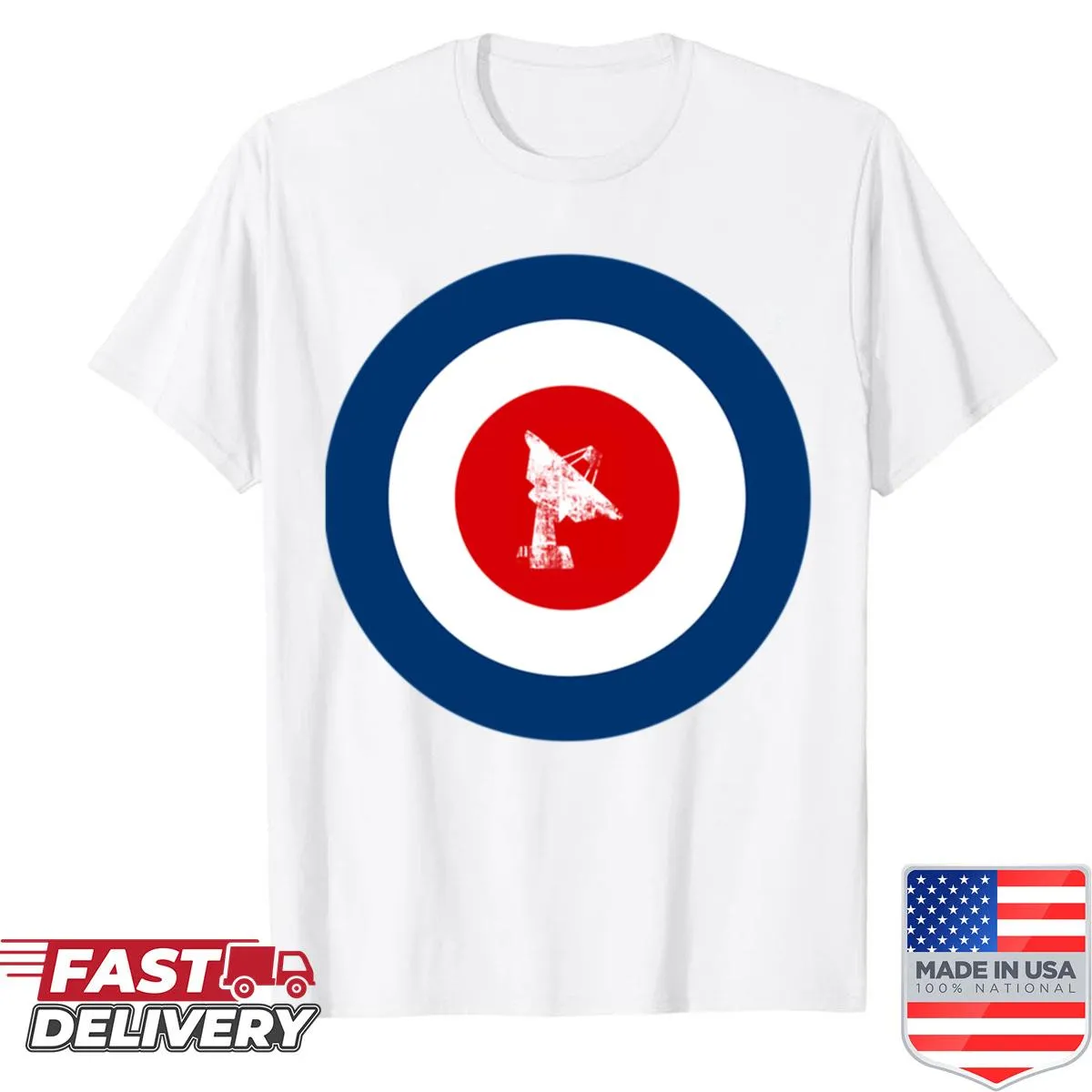 Public Service Broadcasting Spitfire logo shirt for music fans