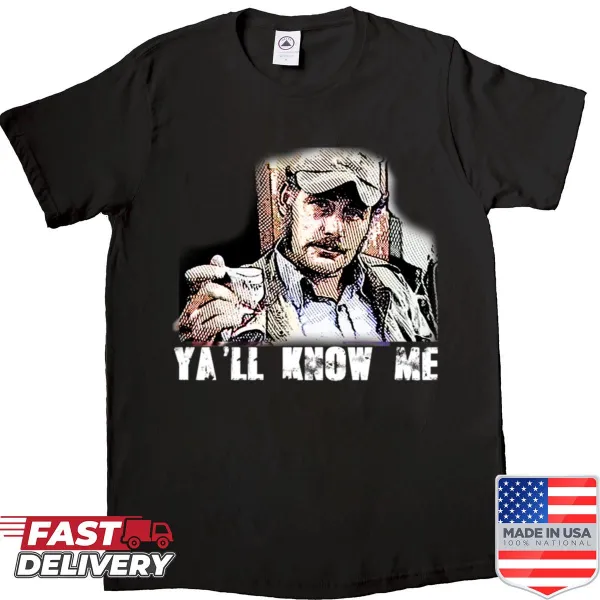 Jaws-themed shirt featuring the character Quint