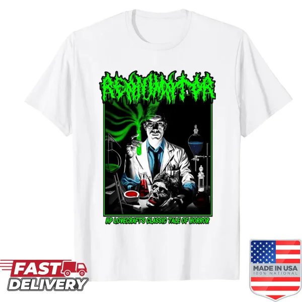 H.P. Lovecraft inspired Reanimator graphic t-shirt