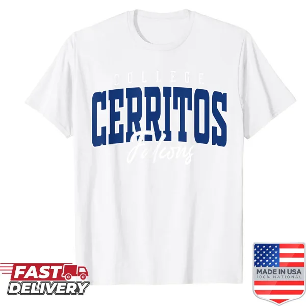 Vintage distressed Cerritos Arch athletic tee for men and women