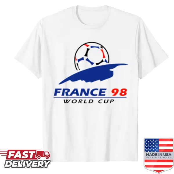 Retro shirt celebrating France's 1998 World Cup victory