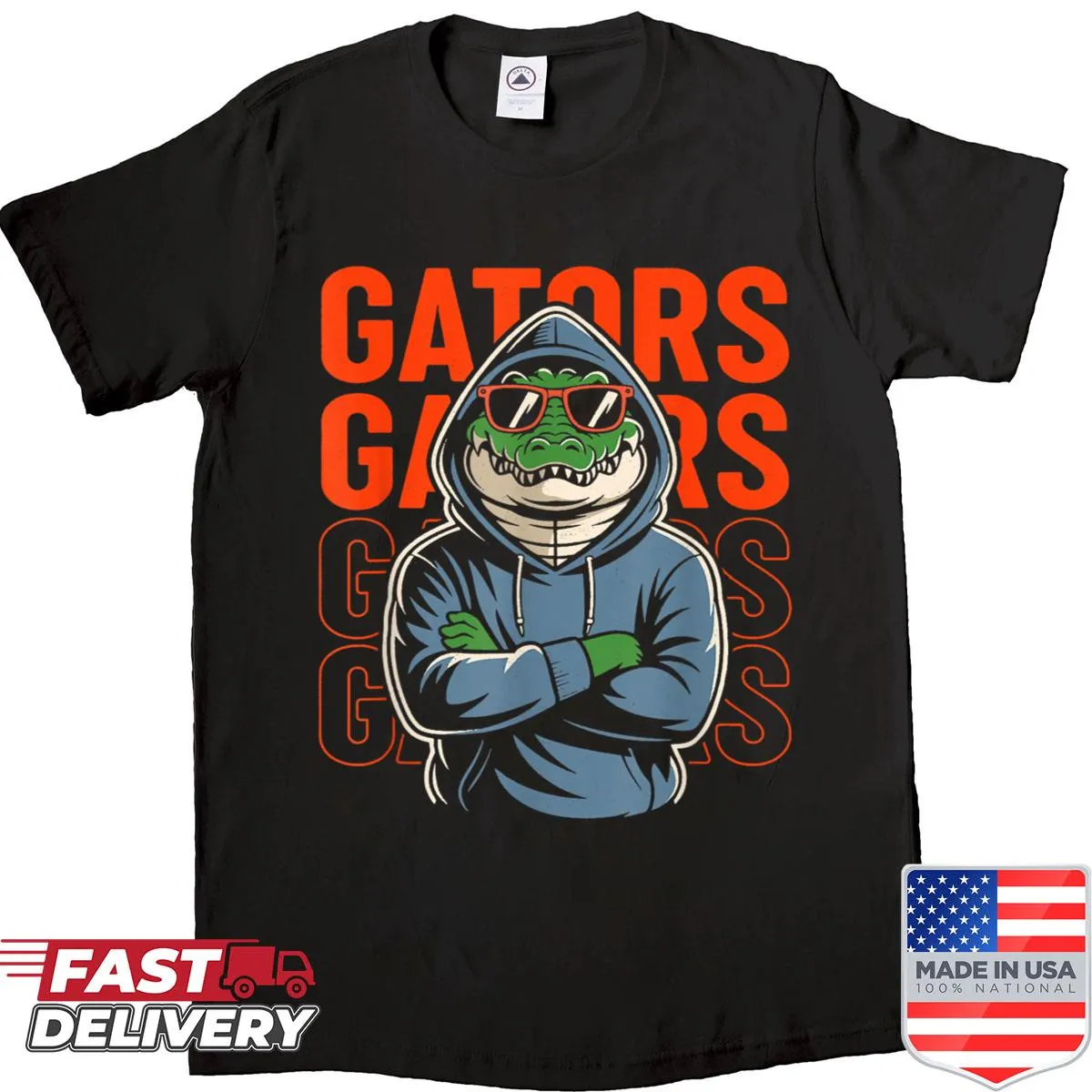 Retro Gators graphic shirt for kids