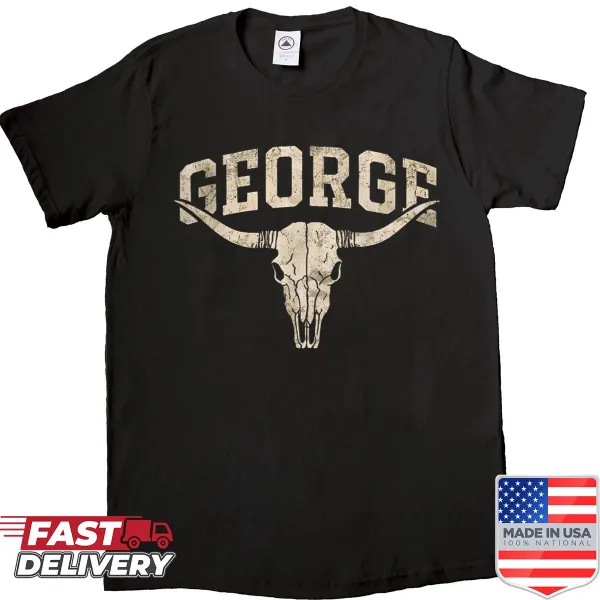 Retro skull T-shirt with a Western theme suitable for kids