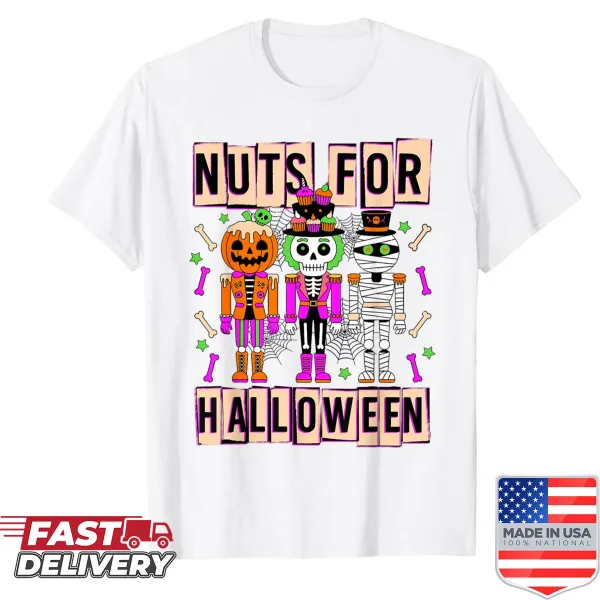 Retro Halloween shirt featuring a nutcracker and festive design