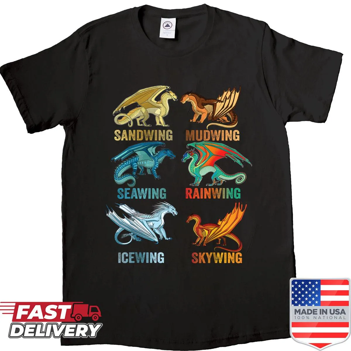 Vintage dragon lovers shirt featuring whimsical design for all ages