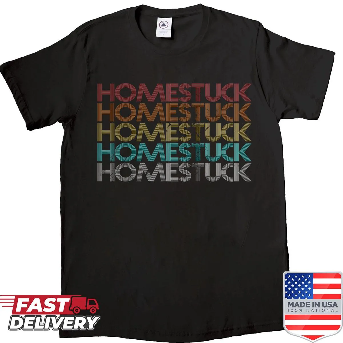 Nostalgic Homestuck graphic on a vintage-style shirt