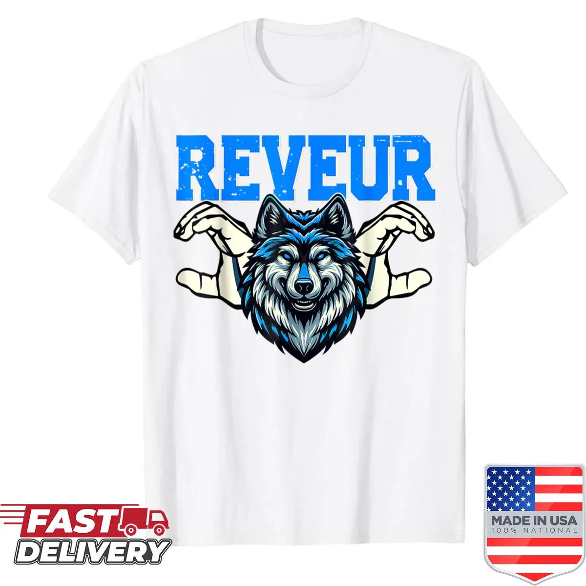 Vintage-style shirt featuring the Reveur House of Dreamers logo