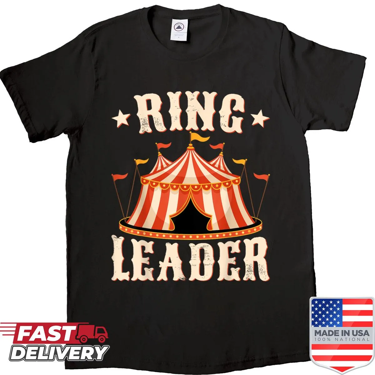 T-shirt with 'Ring Leader' graphic for circus lovers