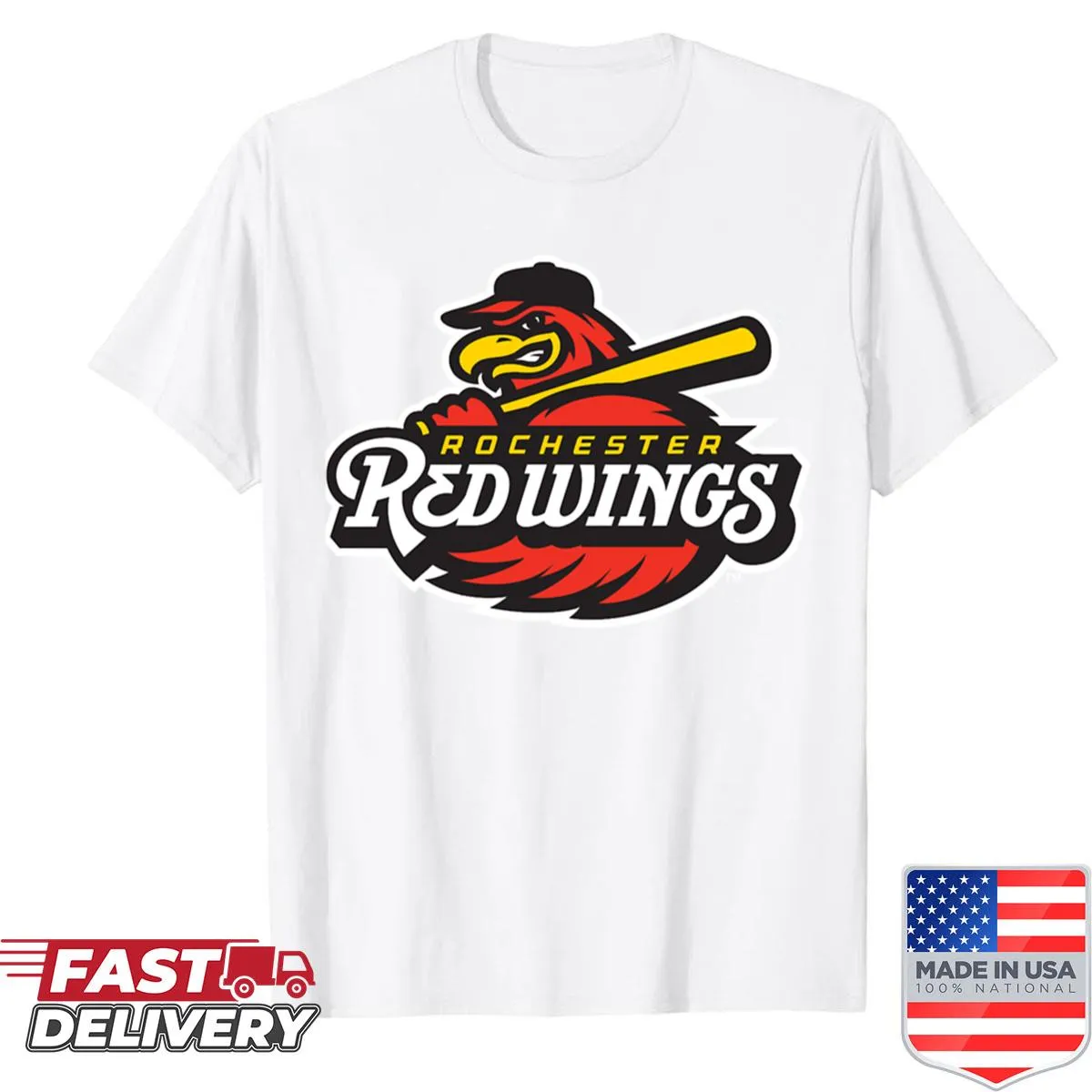 Rochester Of Red Wings shirt featuring the team's logo for dedicated fans