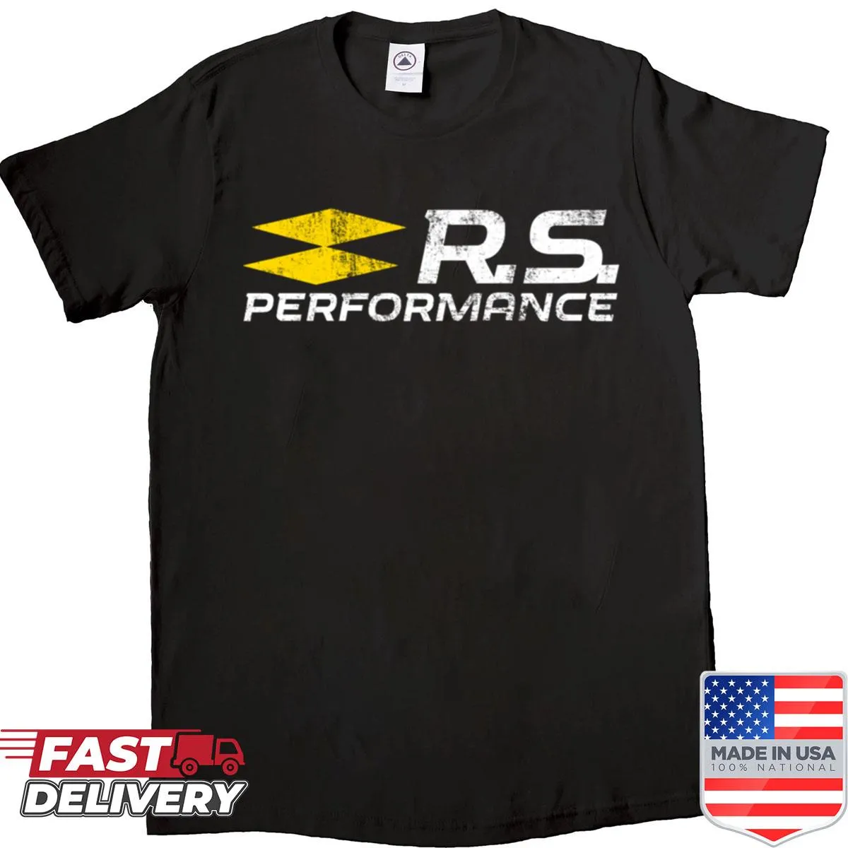 Performance logo shirt with bold graphic design