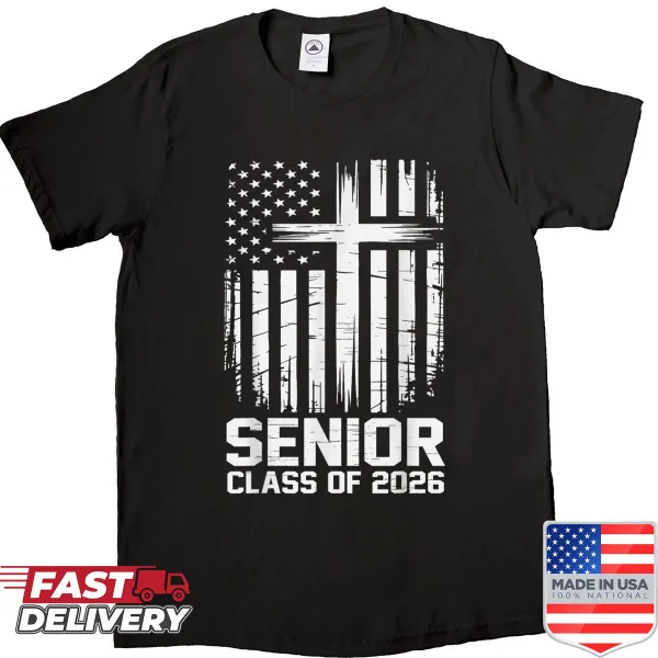 Patriotic graduation shirt for the Senior Class of 2026