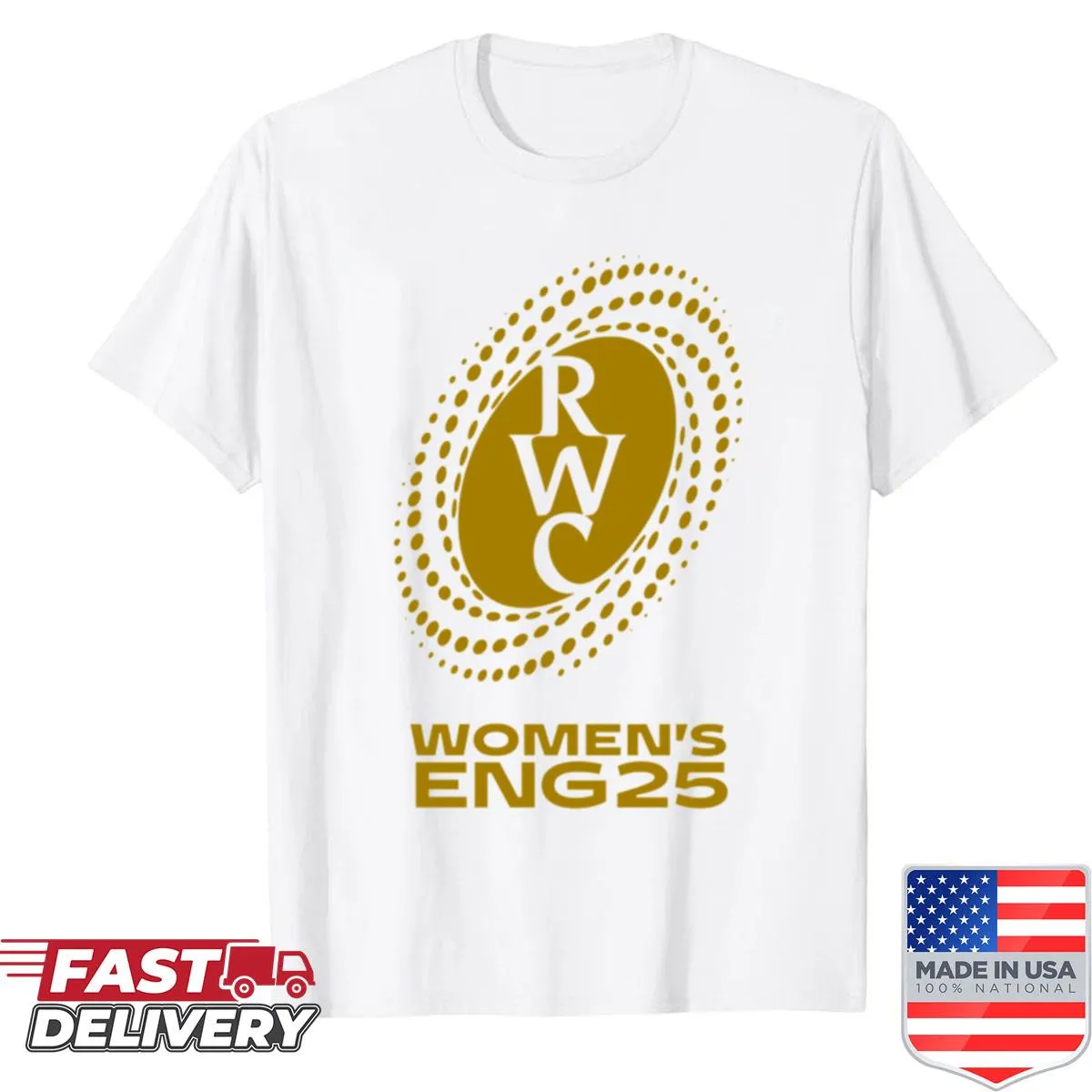 Bold soccer-themed shirt celebrating the sport's spirit