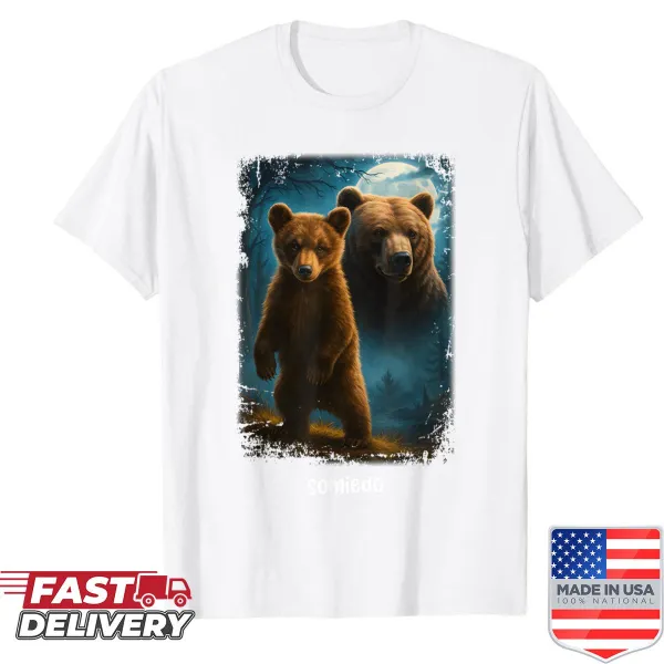 Funny bear graphic shirt for animal lovers