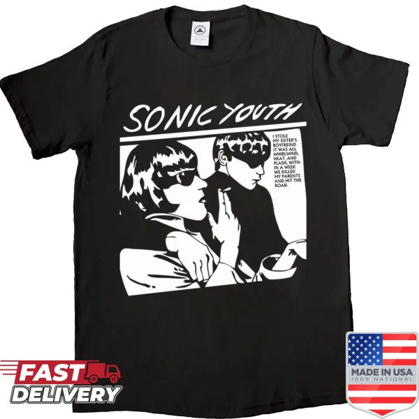Sonic logo t-shirt featuring the iconic blue hedgehog design