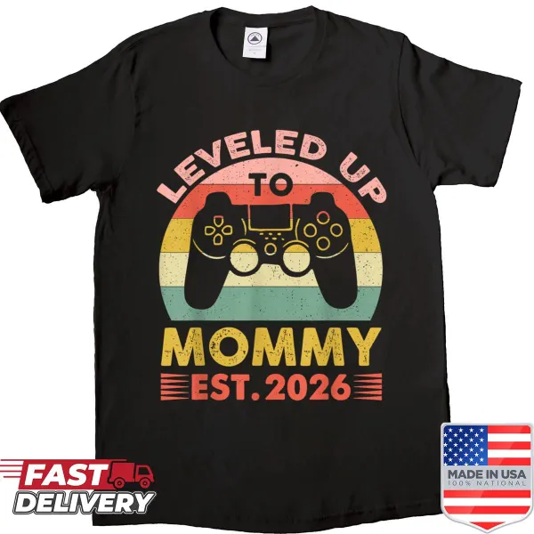 Funny shirt for soon-to-be moms featuring a gaming theme