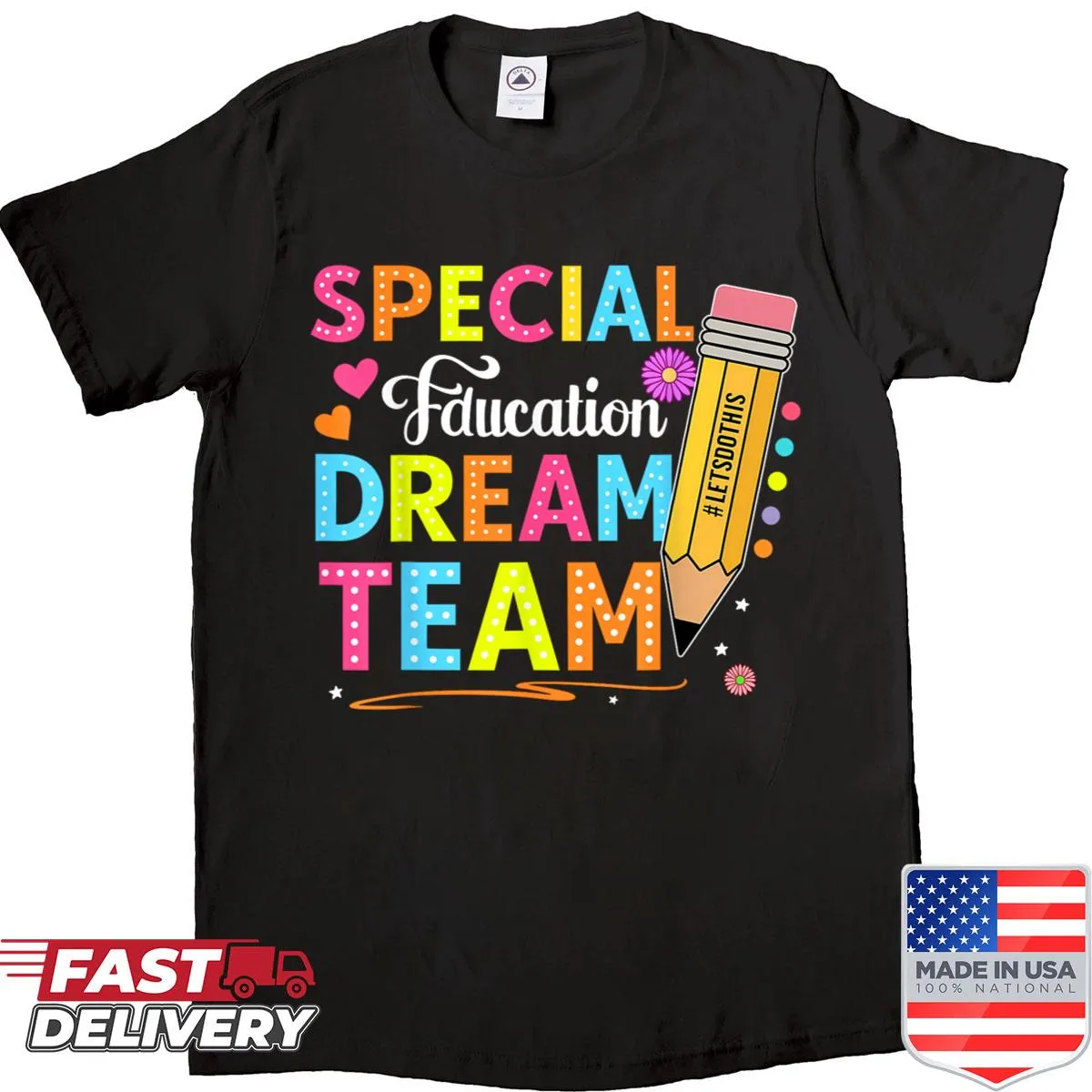 Illustrated shirt for special education teachers celebrating inclusivity
