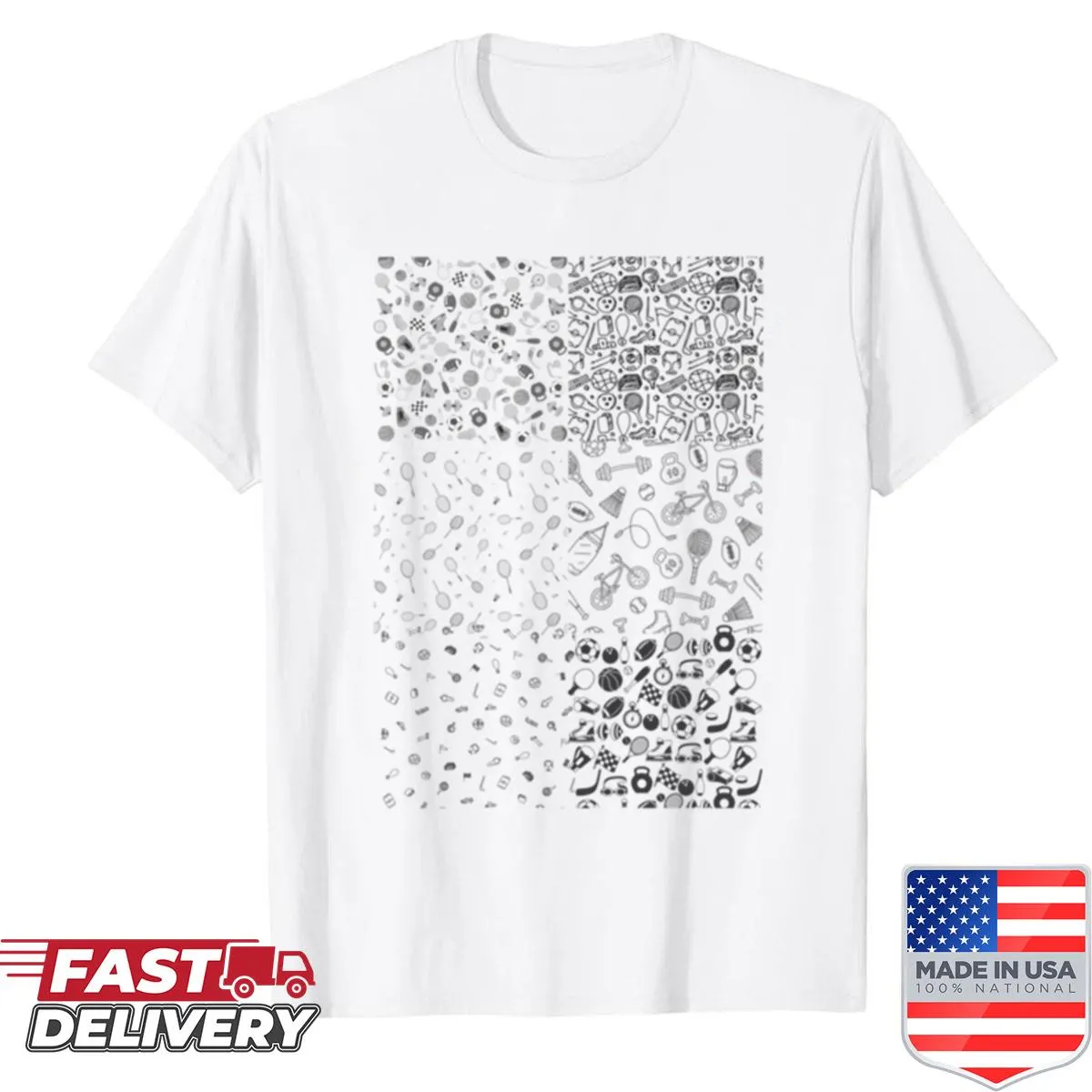 Sport-themed t-shirt with a humorous design for sports enthusiasts.