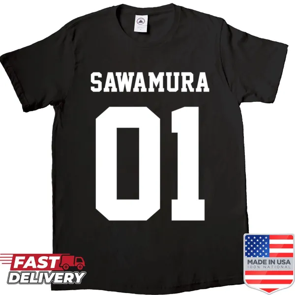 Cartoon-style Sawamura Daichi baseball jersey shirt