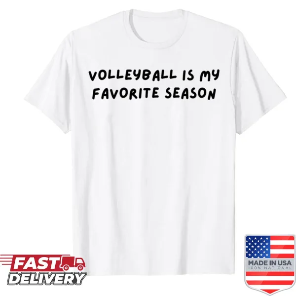 Shirt with typography celebrating volleyball game day
