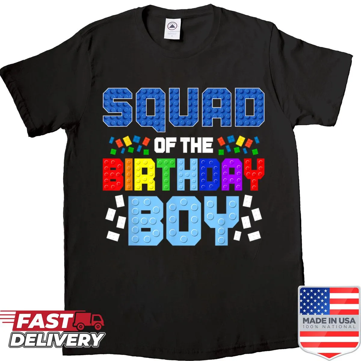 Fun graphic of building blocks celebrating a birthday