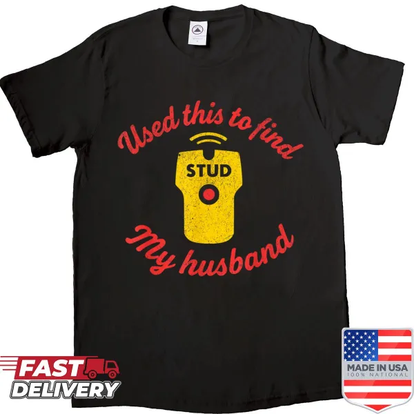 Funny retro 'Stud Finder' graphic shirt for women