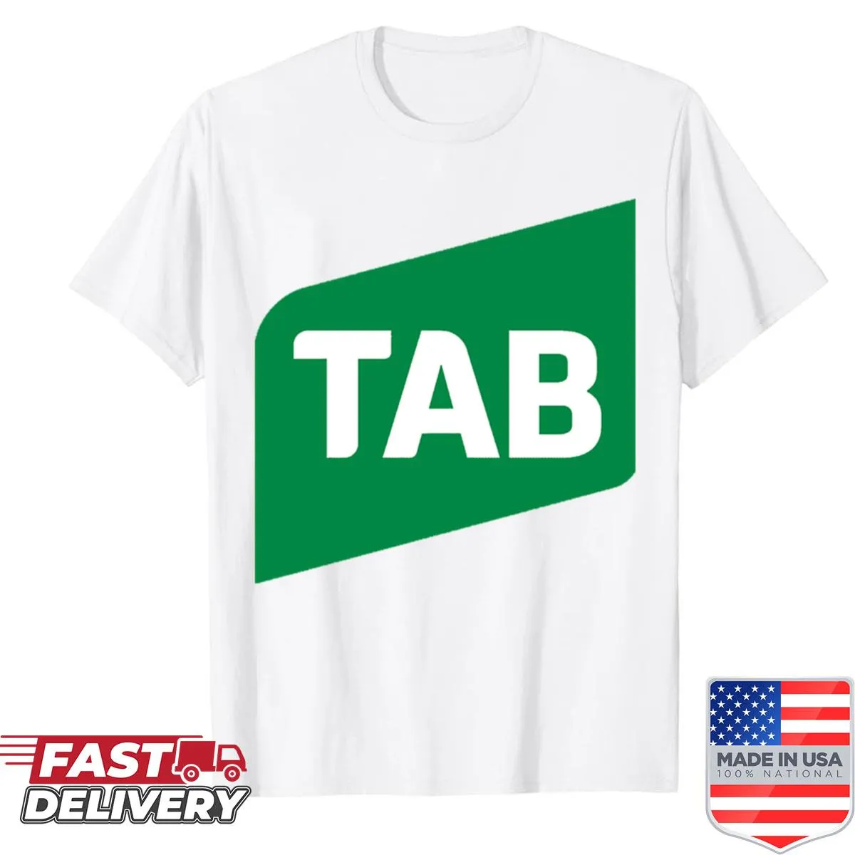 Minimalist Tab logo shirt in clean typography