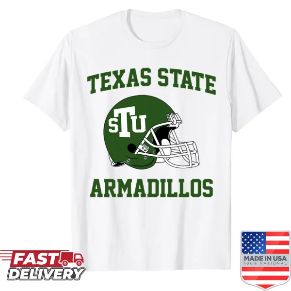 Illustration of a cartoon Texas State Armadillo