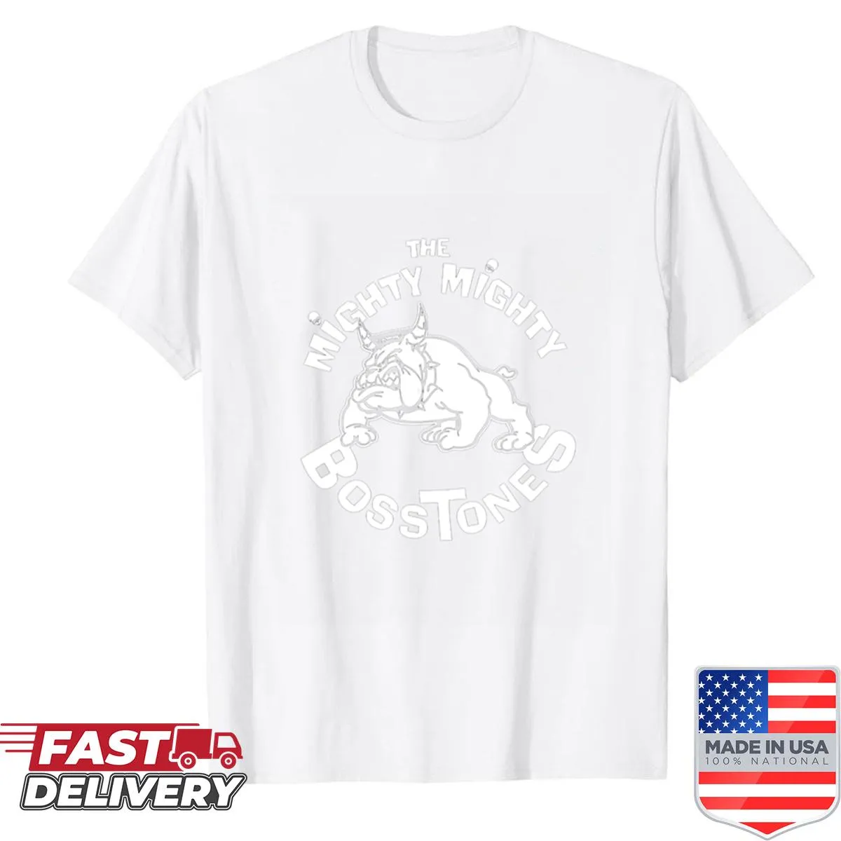 Iconic Mighty Mighty Bosstones logo printed on a T-shirt