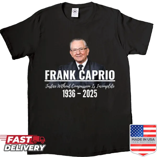 Shirt featuring an illustration honoring Judge Frank Caprio