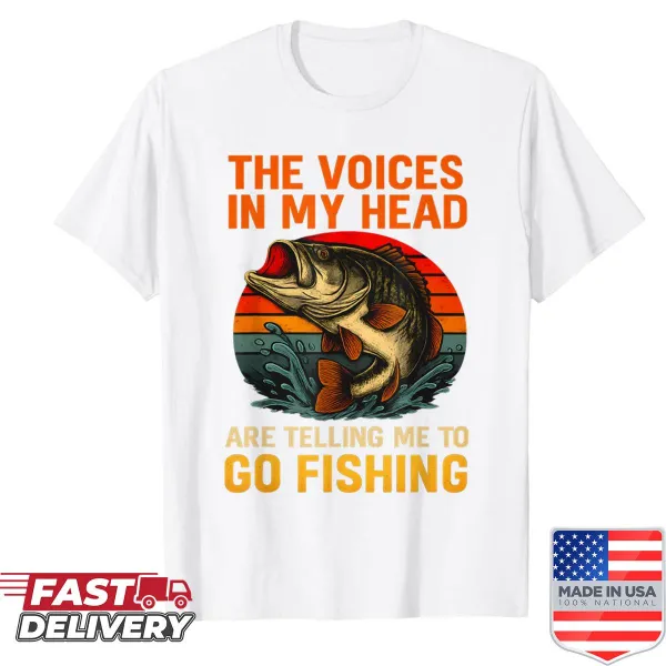 Humorous fishing-themed t-shirt with bass fish illustration