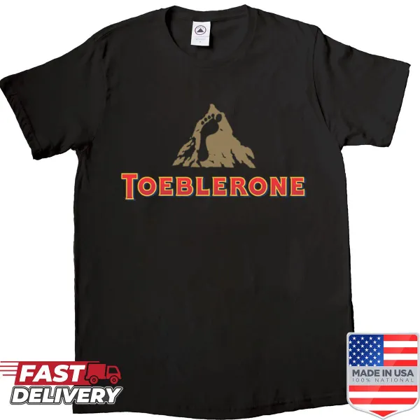 Parody shirt featuring a twist on the Toblerone chocolate logo