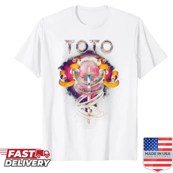 Retro design featuring Toto and sword from classic cinema on a shirt