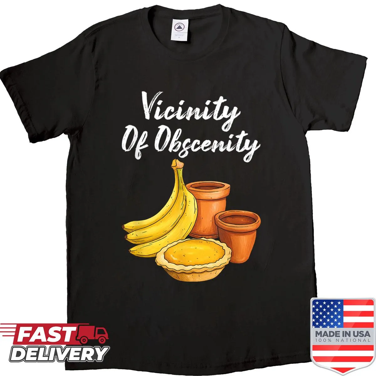 Rock band lyric parody t-shirt with vintage design