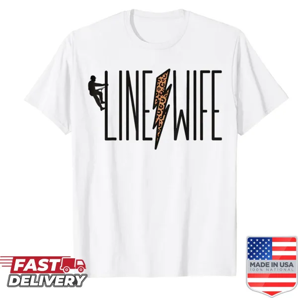 Vintage shirt celebrating lineman families with heartfelt typography