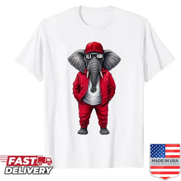 Vintage Alabama elephant graphic t-shirt