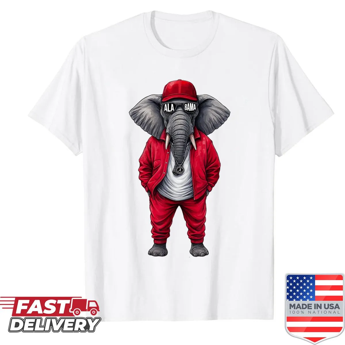 Vintage Alabama elephant graphic t-shirt