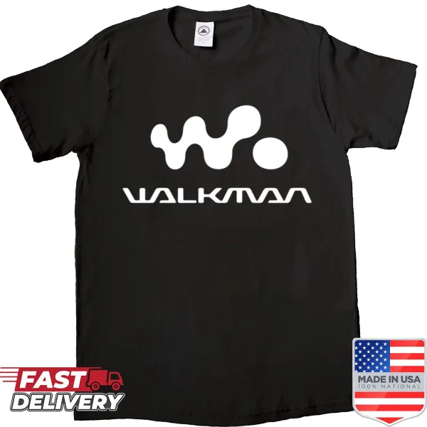 Retro shirt featuring the Walkman logo