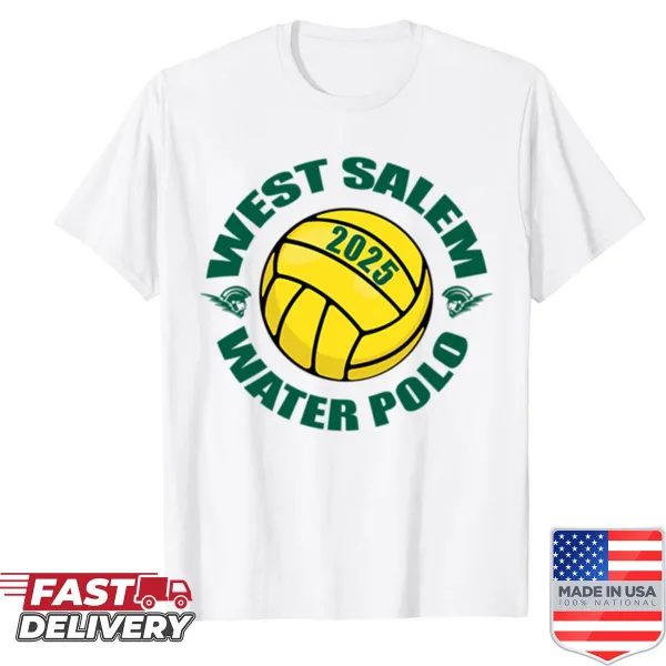 Shirt featuring West Salem Water Polo 2025 emblem