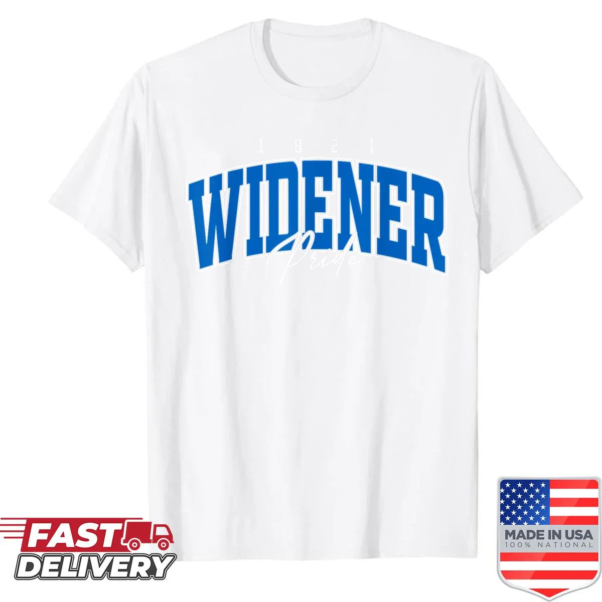 Retro t-shirt with the phrase Widener Of Technology