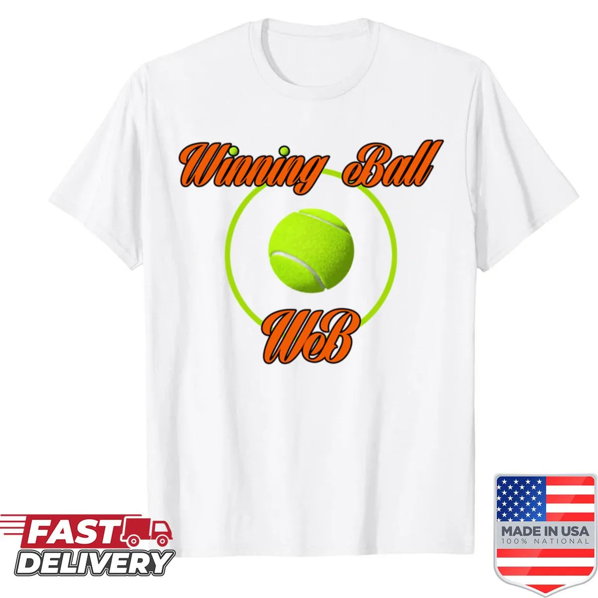 Winning Ball T-shirt featuring bold athletic text