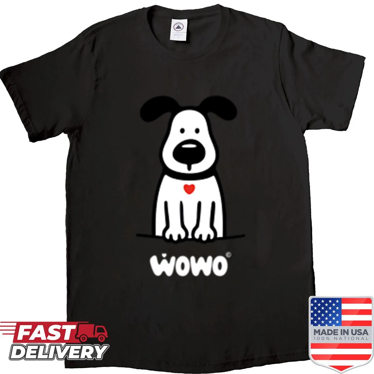 Original Wowo shirt with unique artistic design