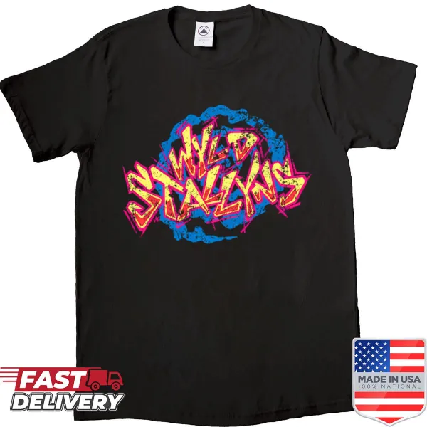 Wyld Stallyns logo from a popular movie on a T-shirt