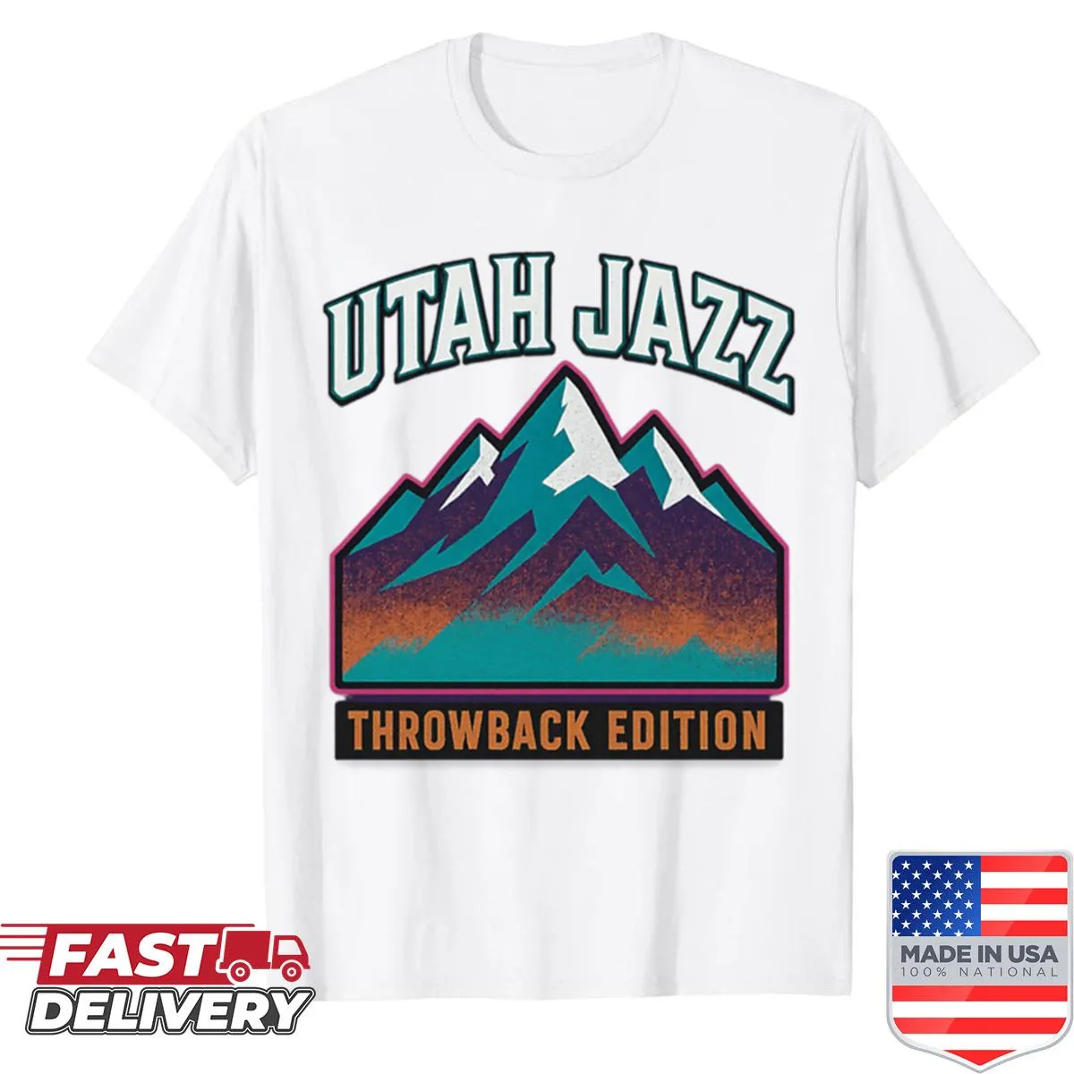 Retro Utah Jazz shirt with 'Altitude Attitude' slogan