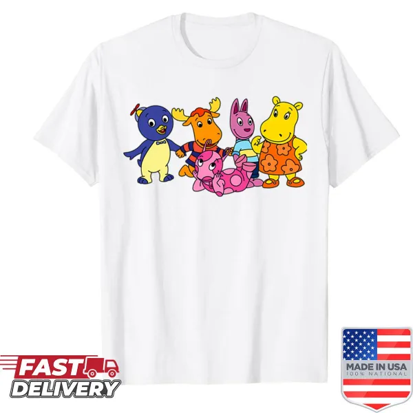 Shirt with an animated vintage logo from classic cartoons.