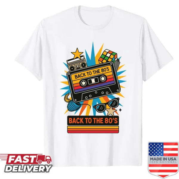 Retro T-shirt featuring a vintage cassette design