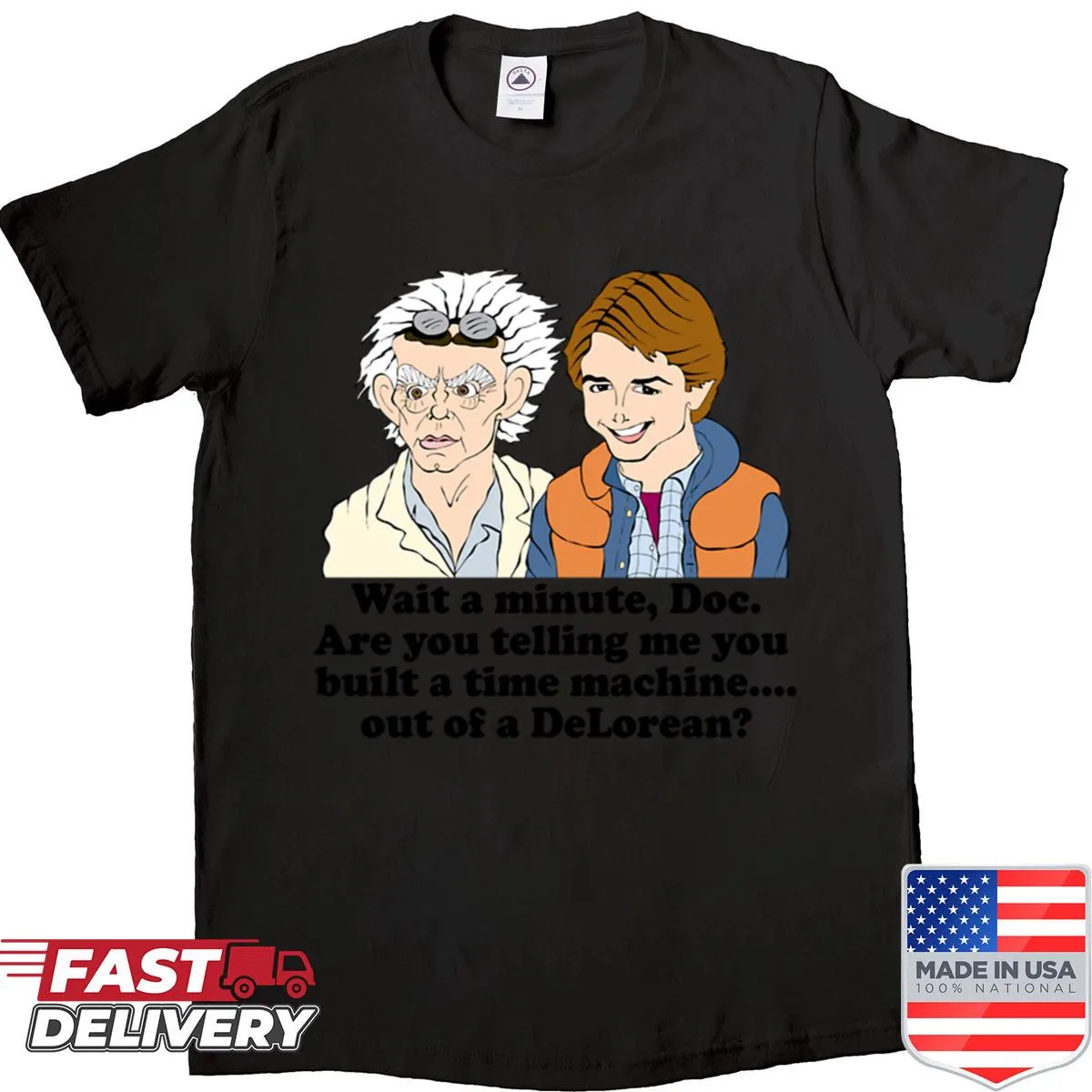 Fan art shirt inspired by the Back To The Future movie