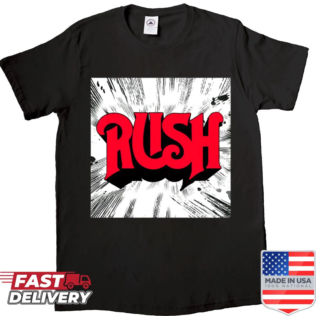 Rushband album cover design T-shirt for music lovers