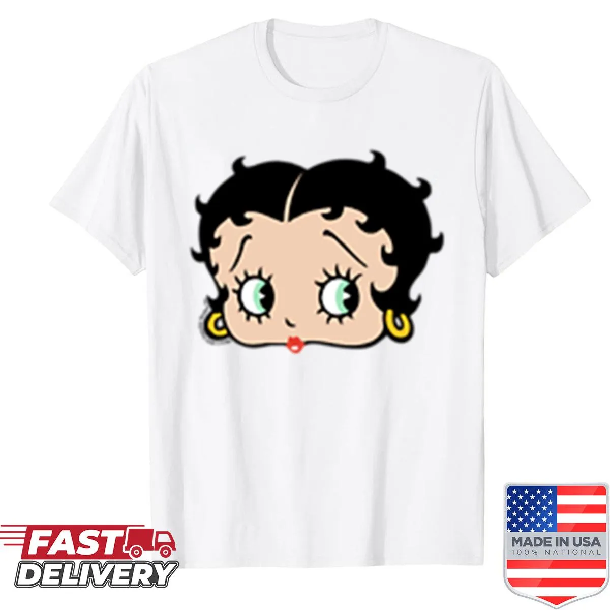 Betty Boop big head logo t-shirt